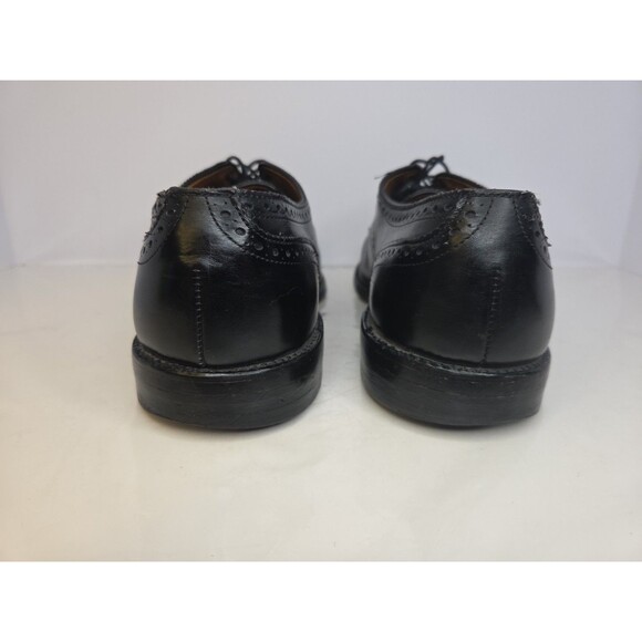 ALLEN EDMONDS \'Sanford\' Black leather Wing Tip Cap Toe Oxford comfy dress 9.5 main image 8